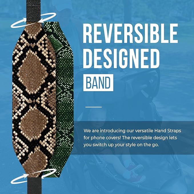 Switchbands Universal Phone Grip Strap – Customizable Phone Holder for Hand, Wireless Charging Safe Phone Handle Grip, Reuseable Phone Strap for iPhone, Samsung & Android Cases - Color Custom