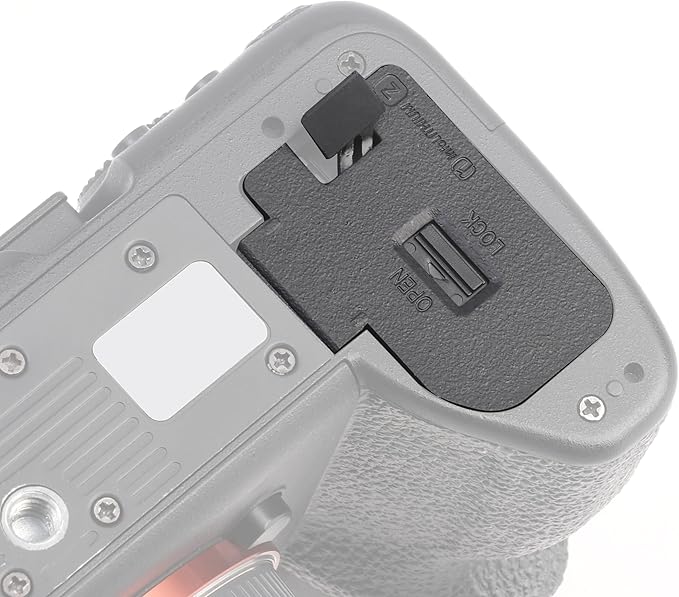 FocusFoto Battery Door Cover Lid Cap with Outlet Replacement for Sony Alpha A7IV, A7RIV, A7SIII, FX3, FX30, A1, A9II Camera Repair Parts