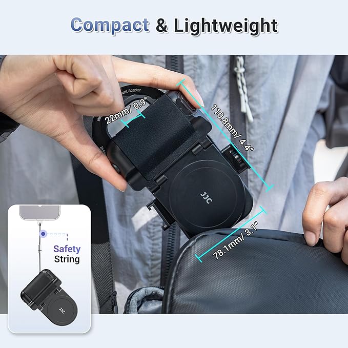 (1+1) 67mm Magnetic Phone Lens Filter Mount + Phone Snap Grip Set for iPhone 16 15 14 Pro/Pro Max Plus, Magnetic Filter Adapter w Cold Shoe & 1/4" Hole Pull-Out to Fit Pro Max Plus (No Filters