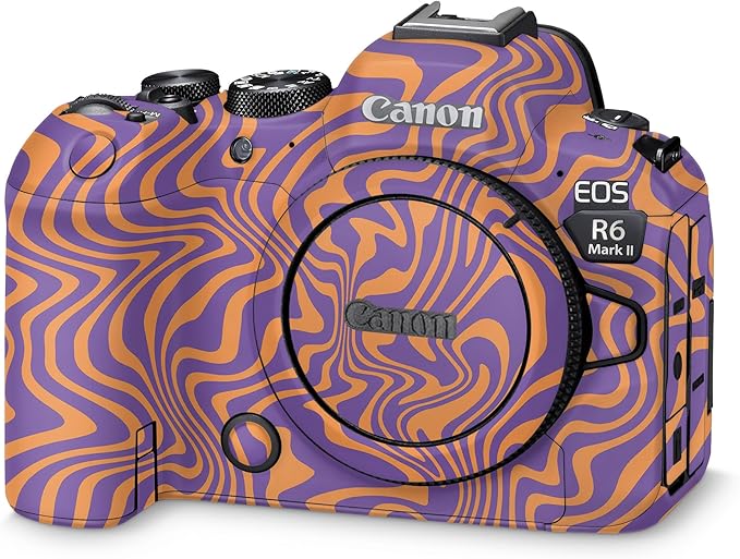 Camera Skin Compatible with Canon EOS R6 Mark II Camera (2022) - Jitter Zebra - Premium 3M Vinyl Protective Wrap Decal Cover - Easy to Apply | Crafted in The USA by MightySkins