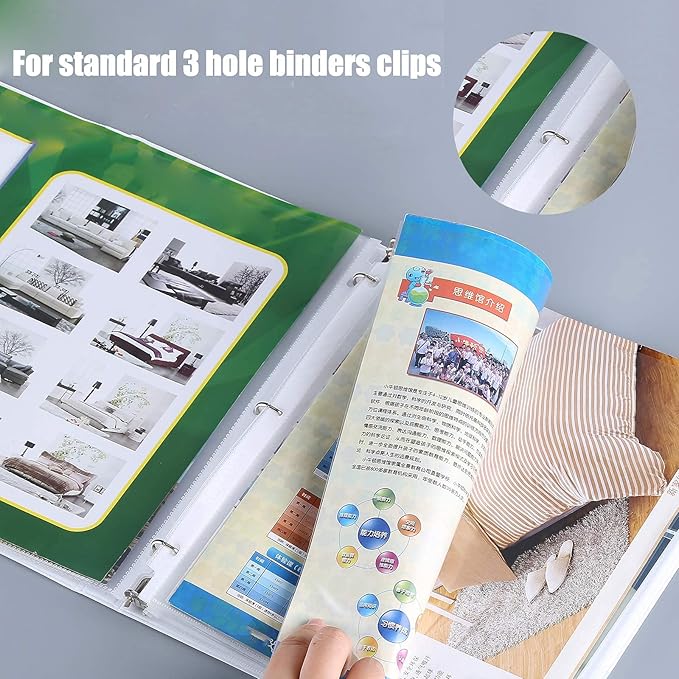 Seashell 300 Pack Economy Sheet Protectors 8.5 x 11, Clear Page Protectors Fit 3 Ring Binder, Acid Free, Letter Size, Top Loading, Plastic Sleeves for Binders, Business and School Organizers