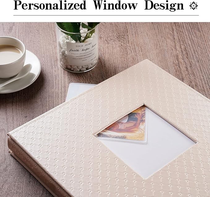 Mublalbum Small Photo Album 4x6 100 Photos Leather Cover Picture Book with Horizontal Pockets for Baby Wedding Anniversary and Family (Pink)