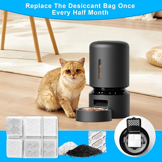 12-Pack Pet Food Desiccant Bag, Compatible with Automatic Cat dog Feeders, Keep Pet Food Dry and Fresh