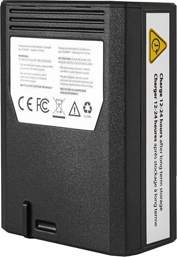 Vosker Extra Rechargeable Lithium Battery Pack for V300 & VKX Mobile Security Cameras, Long Lasting Lithium Battery, Fast Charge 14 000mAh Capacity, Weather Resistant