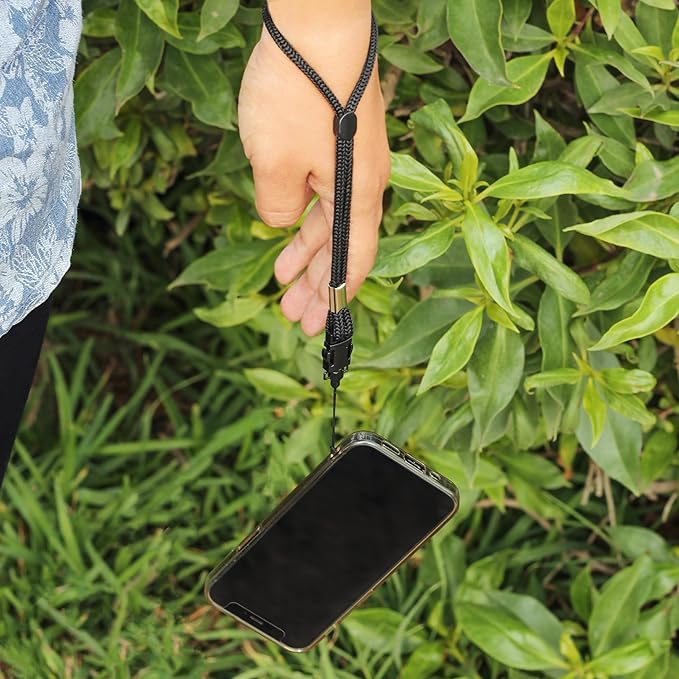 Digital Nc 2 Pack Camera & Cell Phone Wrist Strap (Lanyard Style) Adjustable with Quick-Release. (Black & White Set)