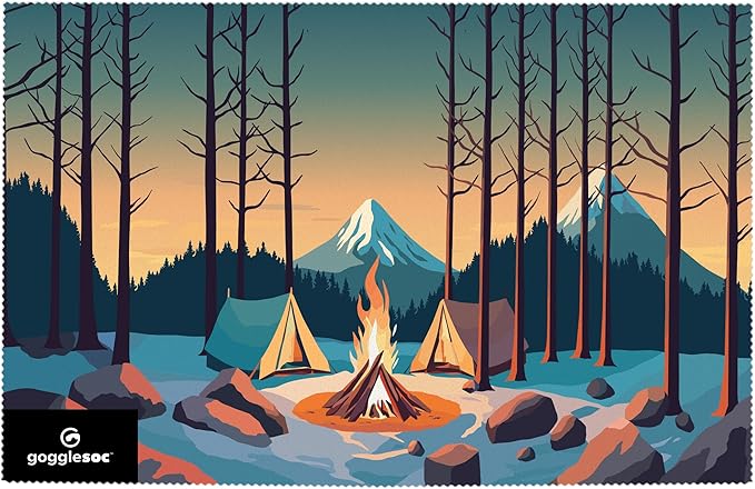 GOGGLESOC Swipeout – Microfiber Lens Cleaning Cloth for Ski & Snowboard Goggles – Reusable, Washable, Eco-Friendly
