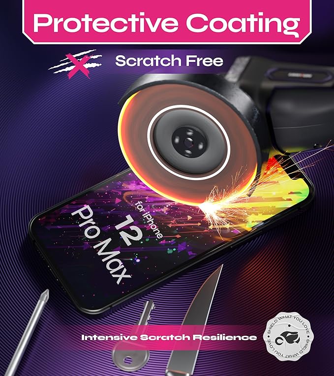 Defenslim Screen Protector for iPhone 12 Pro Max (2Pack), Easy Auto-Align Install Kit, 6.7" Tempered Glass, 9H Hardness, Ultra HD Clear, Case Friendly, EasyShield