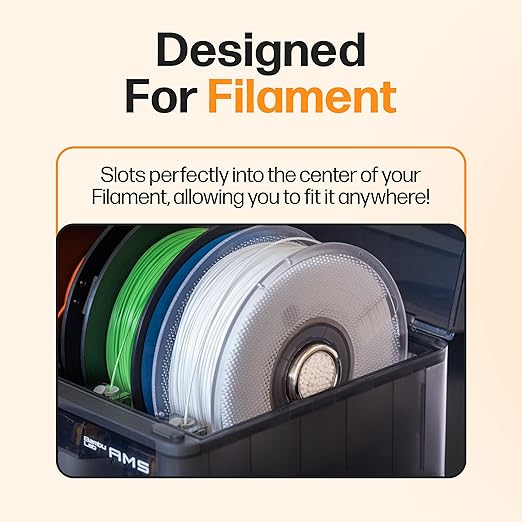 Filament Drying Desiccant (12 Pack) by Slice Engineering | 10X More Powerful Than Silica Gel | Infinitely Rechargeable | Prevent Wet Filament | Fits Perfectly Inside Spools | Made in The USA