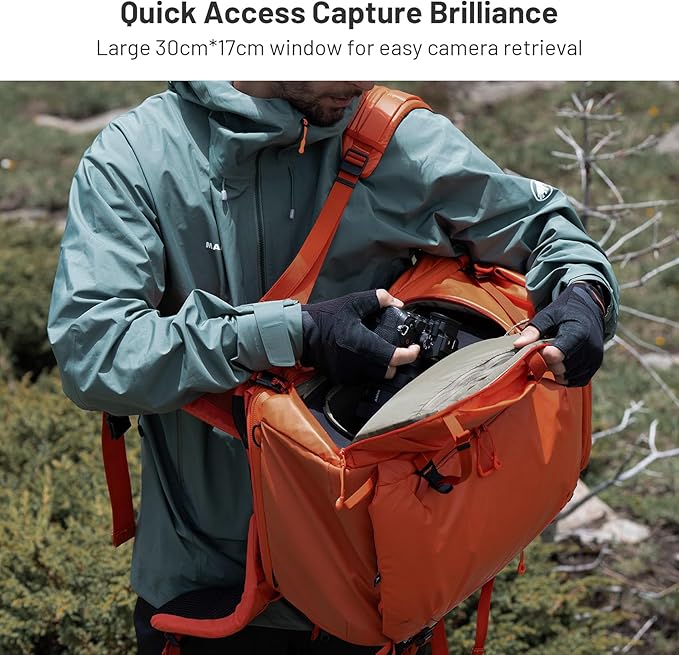 PGYTECH XS Camera Insert Bag, Waterproof Lens Pouch for Photographers and Traveler, Lightweight DSLR/SLR Lens Carring Case with Thicken Partition for Canon/Nikon/Sony/Mirrorless Cameras