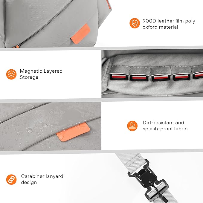 All-in-One Waterproof Storage Bag for DJI Osmo Pocket 3/Osmo Mobile 8/7P/Action 6/5 Pro/Nano,Portable Premium 900D Polyester Multilayer Travel Case with Smart Organization for Xtra Muse Accessories