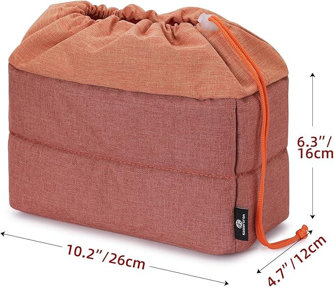Koolertron Waterproof DSLR Camera Bag with Removable Insert, Adjustable Compartments, Fits in Camera Bags - Protective Case for DSLR/SLR Cameras & Accessories