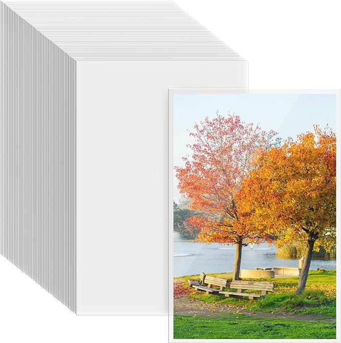 VOKOY 200 Pack 4x6 Photo Sleeves, No Holes Archival Quality Sheet Protectors Clear Top Loading Page Protectors Waterproof Soft Plastic Sleeve for Photos Postcards Pictures Art Prints Recipe Cards