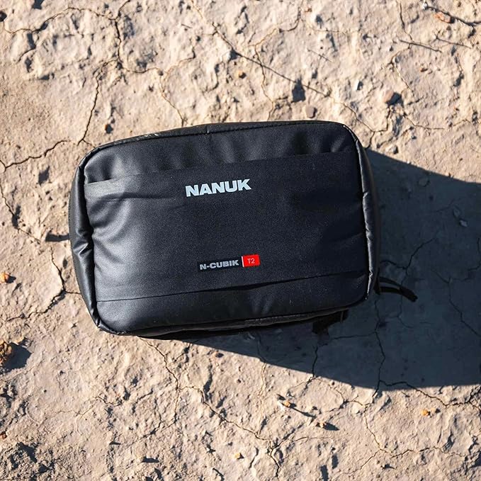 NANUK N-Cubik T2 Camera Bag Insert – Water-Resistant Pouch – Shockproof Protective Camera Insert for Backpack – Perfect for Accessories & Gear (10.6” x 6.5” x 3.5”)