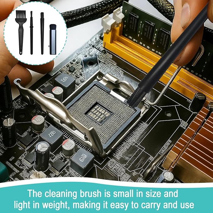 Keyboard Brush Set – 4PCS Anti Static Brush and Electronic Cleaning Brush Kit for Laptop, Computer, PC, Camera, and Small Devices – Ideal for Home, Office, or Travel Use