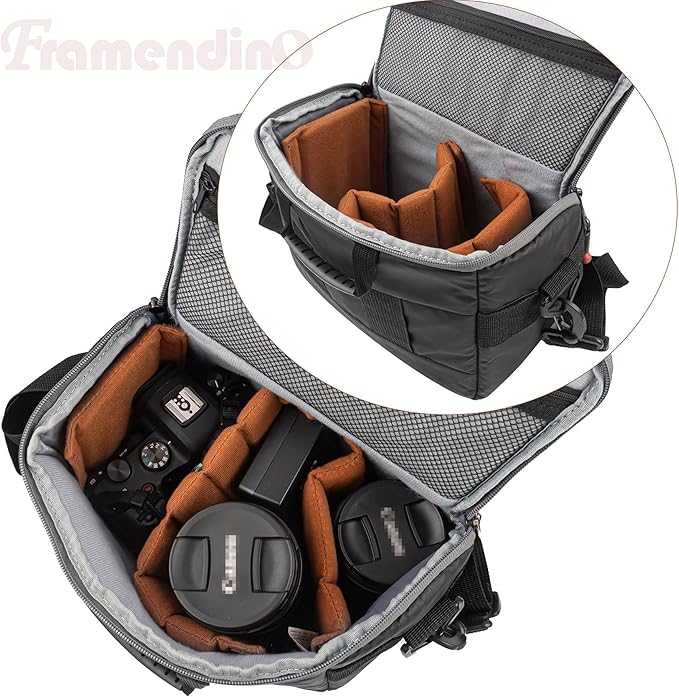 Framendino, 4 Pack Camera Bag Case Insert Partition Divider Dividers Inserts