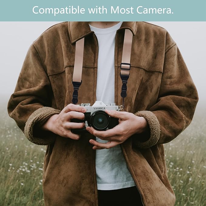 Adjustable Shoulder Strap:Comfortable iPad Strap Nylon Neck Lanyard for iPad/Samsung Tablet Case,Camera Binocular Crossbody Laptop Luggage Bag(Gold)