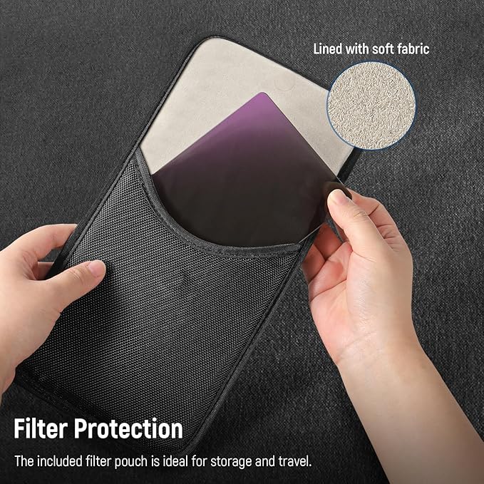 NEEWER ND0.9 (3 Stops) Square ND Filter, 4"x5.65" Dual Sided 30 Multi Nano Coated Cinema Neutral Density Filter for NEEWER Matte Box Compatible with Tilta Compatible with SmallRig