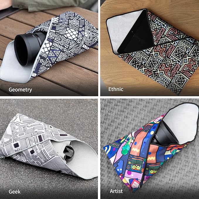 PGYTECH Protective Wrap, Anti-scratch Lens Wrap, Self-Adhesive Cloth Protective Wrapper for DSLR, Lens, Phone, Accessories