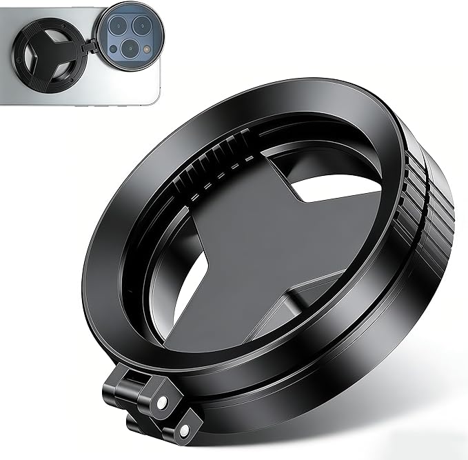 2026 New Anti-Glare Magnetic Phone Filter, 52mm Polarizing Lens Quick Mount for iPhone 16 15 14 13 12, Reduces Reflections & Enhances Colors for Glass & Product Photography (1 Pcs)