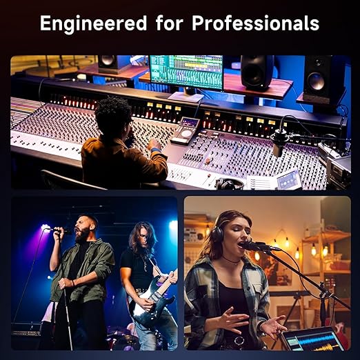 XLR Microphone Cable – Pro-Grade Balanced Audio Cord with Dual Shielding Hi-OFC Copper Core, Low Capacitance, Durable MIL-Spec Design – Male to Female for Studio, Mixer, Mic, 6 FT
