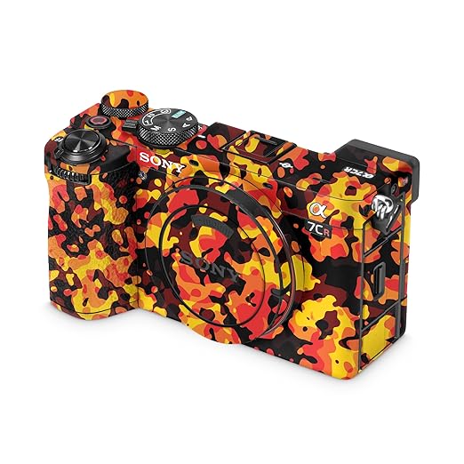 Camera Skin Compatible with Sony Alpha 7CR Camera (2023) - Warm Modern Camo - Premium 3M Vinyl Protective Wrap Decal Cover - Easy to Apply | Crafted in The USA by MightySkins