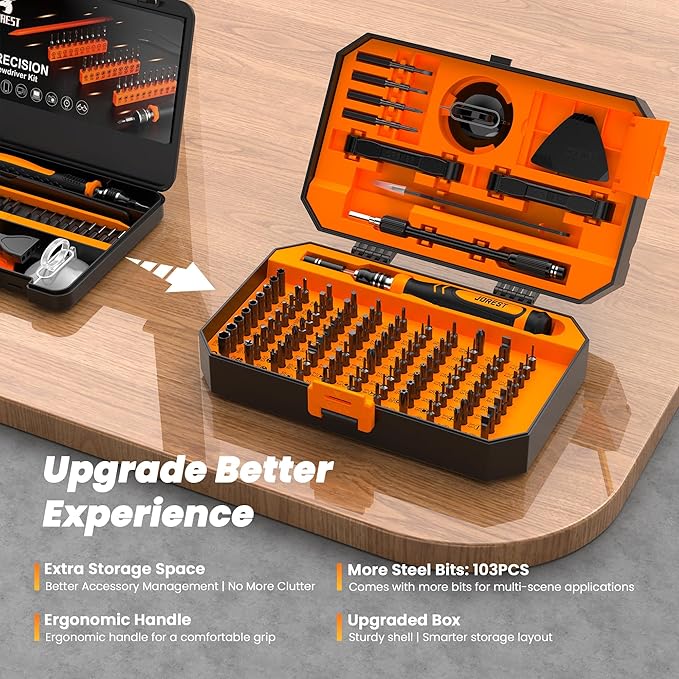 JOREST 115 in 1 Small Precision Screwdriver Set, Tool Gifts for Men, Magnetic Repair Tool Kit for PC, Laptop, Computer, iPhone, Macbook, Jewelers, PS5, Xbox, Switch, Electronics