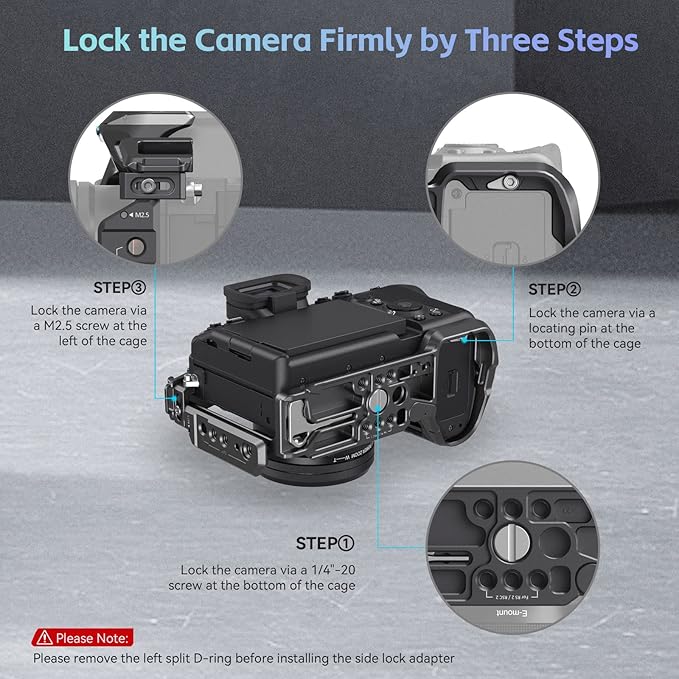 SmallRig A7 IV Cage With Top Handle, Clamp for HDMI Cable and Side Handgrip, Advanced Kit for Sony Alpha 7R V/7 IV/7S III