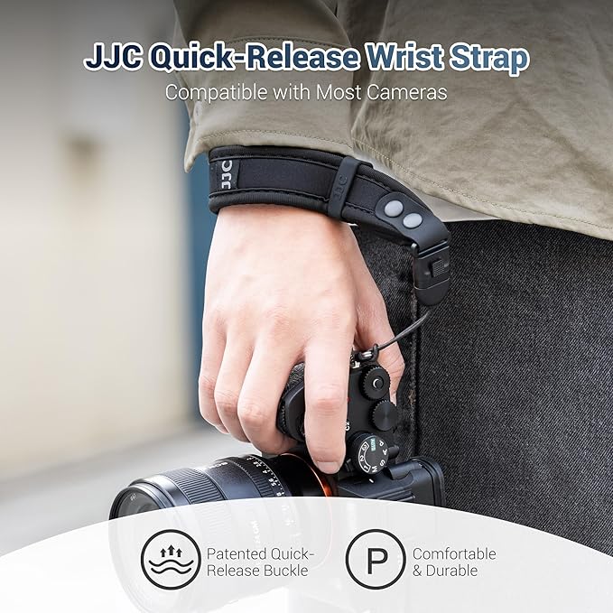 JJC Soft Camera Hand Strap Wrist Strap for Sony ZV-1 ZV1 ZV-1F ZV1F ZV-E1 ZVE1 RX100 VII RX100M7 Ricoh GRIV GR IV GR III GR4 GR3 Canon PowerShot V1 SX740 HS and More Mirrorless & Digital Cameras