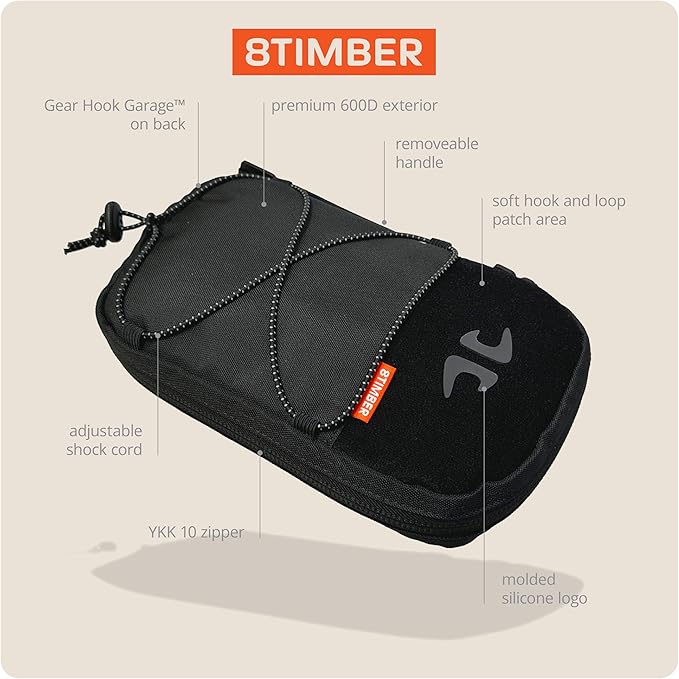 8TIMBER Organizer Bag - 1L Interior Travel Storage for Pencils, Chargers and Accessories
