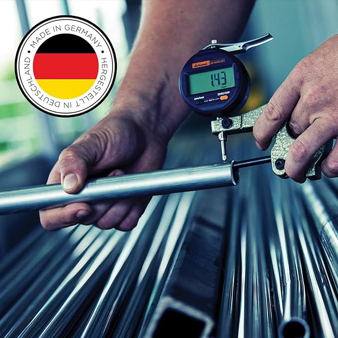 K&M - König & Meyer 21110.500.02 - Classic Two-Piece Telescopic Boom Arm - Smooth, Silent and Scratch Free Position Changes - Professional Grade for all Musicians - German Made - Chrome