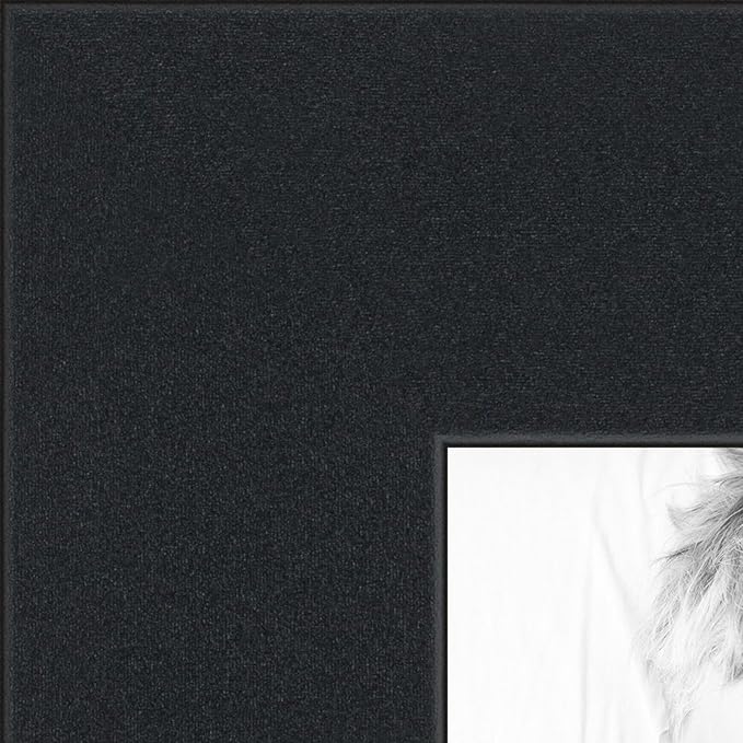 ArtToFrames Collage Photo Frame Double Mat with 30-4x6 Openings with Satin Black Frame and Pewter mat.