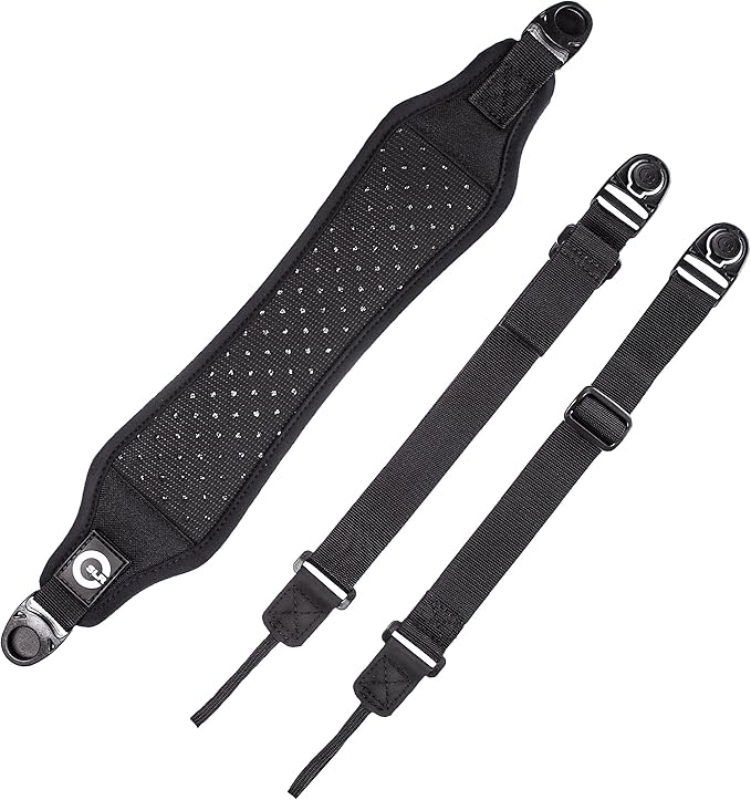 Custom SLR Air Strap: Padded Camera Shoulder Sling Strap for DSLR, Micro Four Thirds, Mirrorless, Compact Cameras