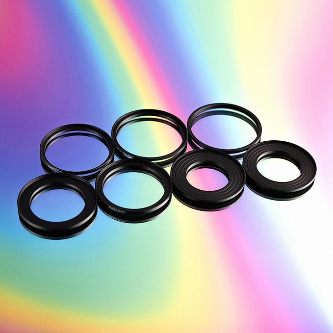 Prism Lens FX Lens Filter Adapter Ring | 52mm-77mm (Step-Up) | Allows You to Use Larger Filters with Smaller Lens Thread Sizes | Use 1 Filter Across Multiple Lenses with Different Diameters!