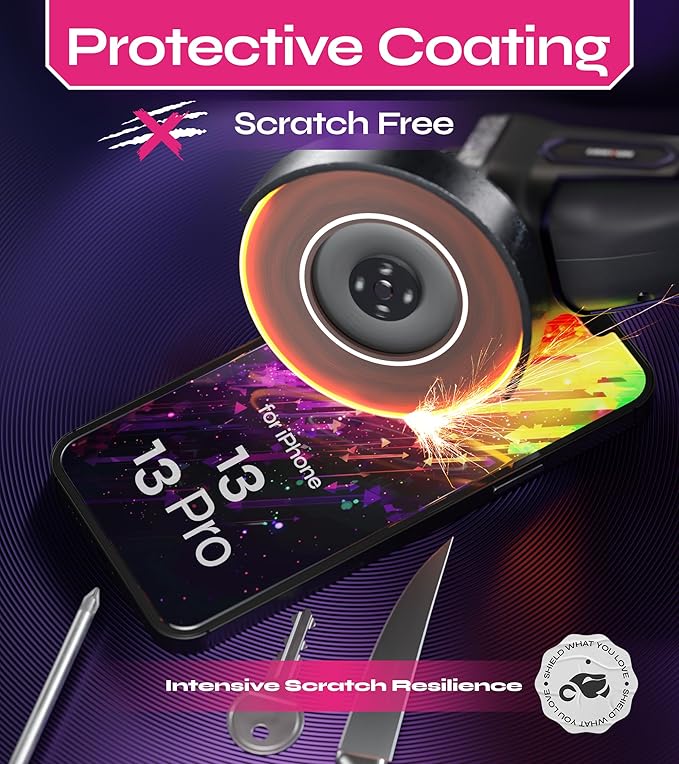 Defenslim Screen Protector for iPhone 13/13 Pro (2Pack), Easy Auto-Align Install Kit, 6.1" Tempered Glass, 9H Hardness, Ultra HD Clear, Case Friendly, EasyShield