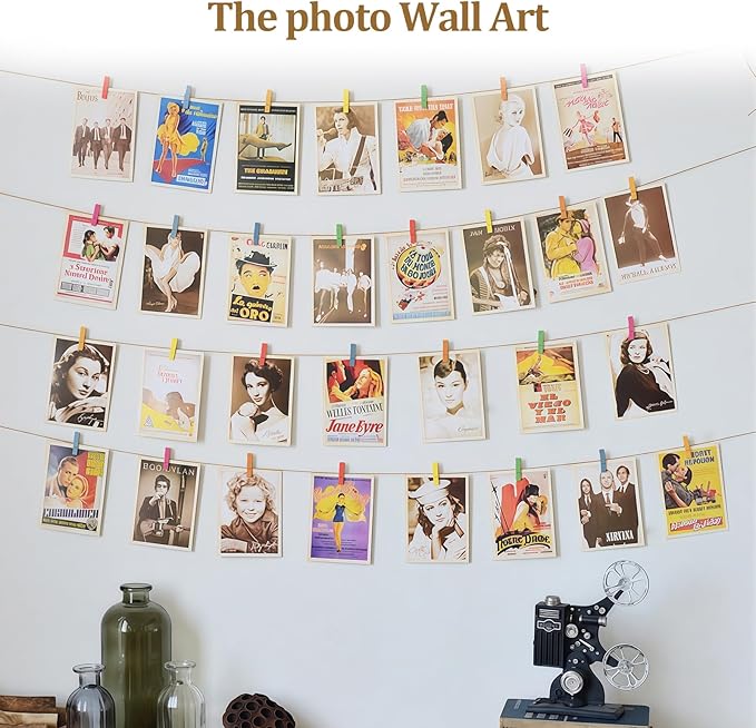 1.35 Inch Mini Clothes Pins for Photo,100 pcs Colorful Small Clothes pins,Mini Photo Clips Ideal for Crafts, Decorations and DIY Project