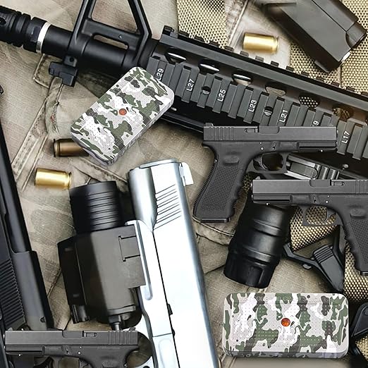 100 Gram Camouflage Gun Safe Dehumidifier Silica Gel Canister Rechargeable Dehumidifier Desiccant Reusable Indicating Desiccant Moisture Absorber with Visible Window [30PACK]