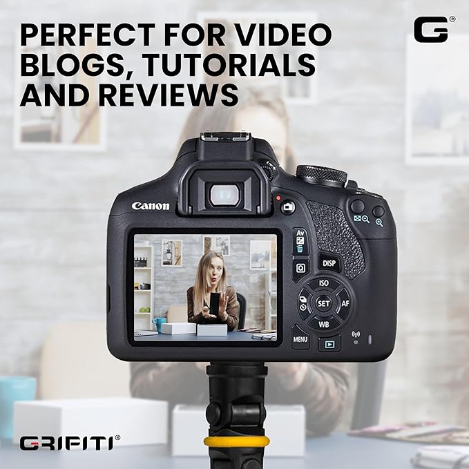 GRIFITI Nootle Recon 5 Flex Arm Leg Magnetic Camera Mount Stand Magnetic Foot 6 Inch Flexible Pole Holder Base for Cameras, Video Mounts Tripod Attaches to Steel or Other Magnet Surfaces