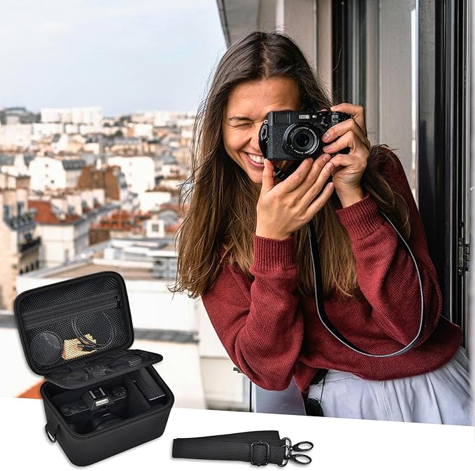 ANKHOH Vlogging Camera Case for Duluvulu/for Zostuic/for YIGLLO/for Gavonde/for Canon/for Kodak Pixpro Digital 4K 5K Camera Carrying Travel Bag for SD Cards, Accessories(Box Only)