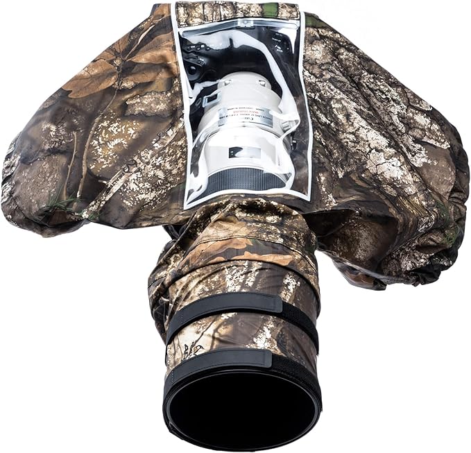 Think Tank Hydrophobia D 300-600 V3.0 Camera Rain Cover for DSLR and Mirrorless Cameras with 300-600mm Lens (Realtree APX Camouflage)