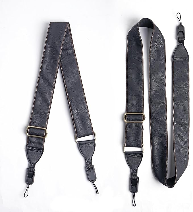 QIELIZI Lifestyle Camera Strap,Vintage Adjustable Vintage Neck & Shoulder Strap for All DSLR Cameras