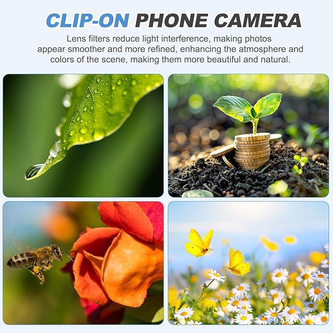 PATIKIL 52mm Phone Camera Lens, Clip-On Full Color Filter Circular Polarizing Lens for Most Smart Phones and DSLR Cameras, Green