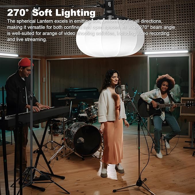 Godox CS-85T Lantern Softbox 33.5in/ 85cm Quick Release 360° Light Diffuser Bowens Mount Lantern Softbox for Godox SL60 SK400 SL150 DP400 DP800 SL300 (33.5")