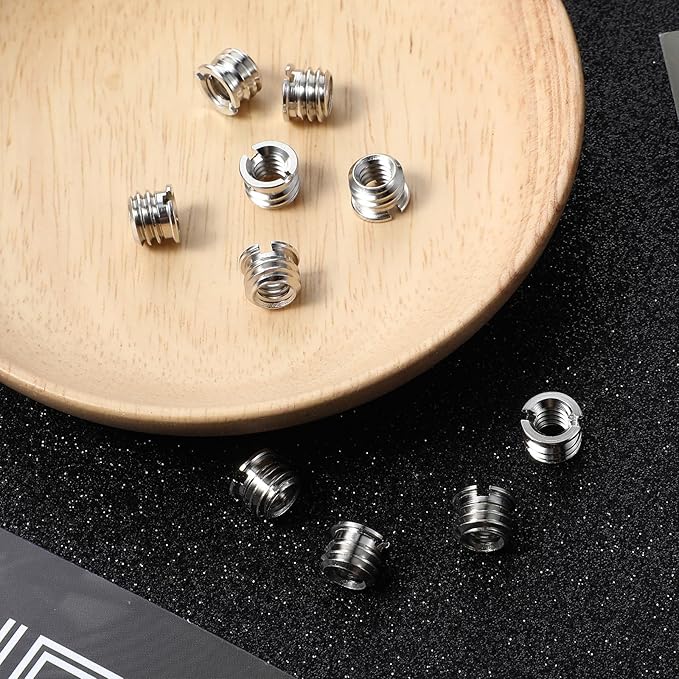 Standard 1/4"-20 Female to 3/8"-16 Male Tripod Adapter 10PCS Reducer Bushing Converter for DSLR Camera Camcorder Monopod Stand