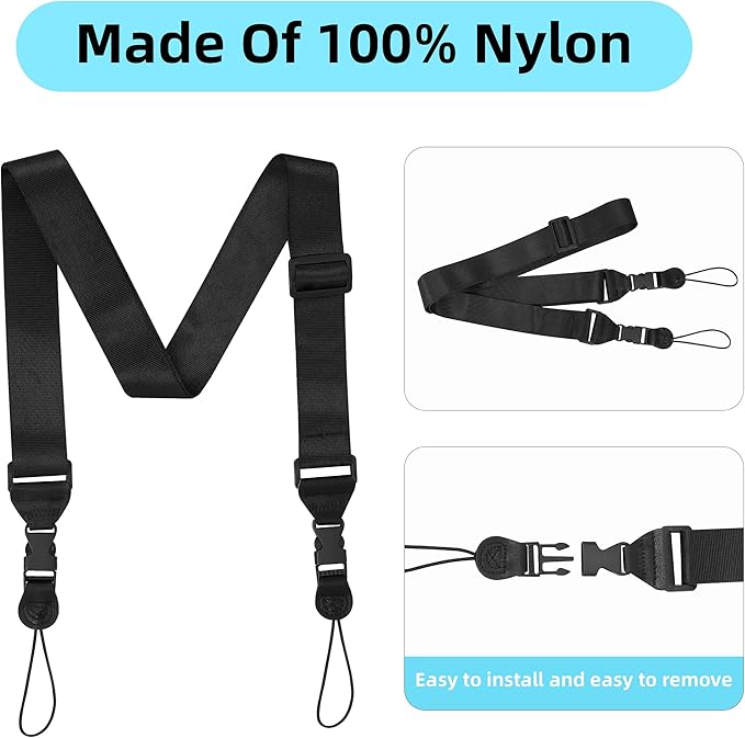 3 Pack Adjustable Shoulder Strap:Comfortable for iPad Strap Nylon Neck Lanyard for iPad/Samsung Tablet Case,Camera Binocular Crossbody Laptop Luggage Bag