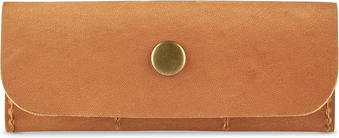 MAKYN Leather SD/Micro SD Card Holder & Organizer, Storage Case, Travel Memory Card Cover (Vintage Brown)