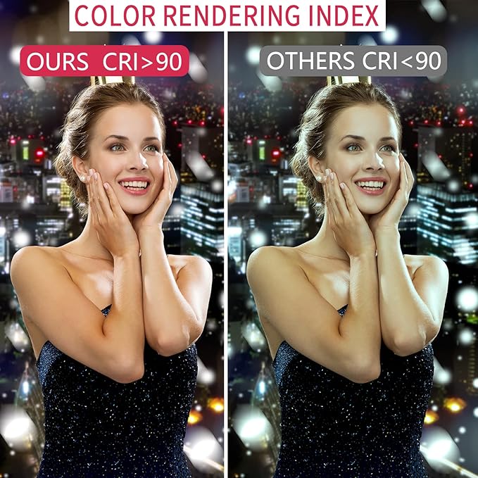 Upgraded 18 inch LED Ring Light with Tripod Stand, Selfie Ring Light with Touch Panel for Makeup Studio Portrait YouTube Vlog Video Shooting with Carrying Bag and Remote Controller, CRI>90