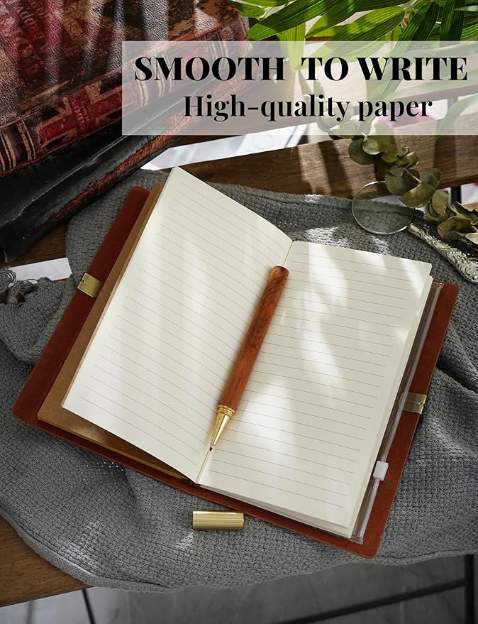 InnoBeta Photographer Gifts Embossed Journal Notebook, for Men Women on Christmas, Birthday, Travel Diary, Faux Leather, 7x5 Inches - Brilliant