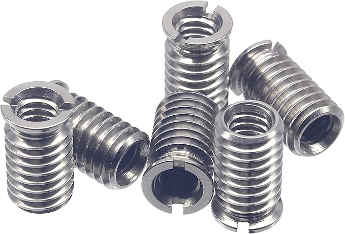Stainless Steel 1/4"-20 Female to 3/8"-16 Male Convert Screw Adapter 6 Pieces 16.5mm Height
