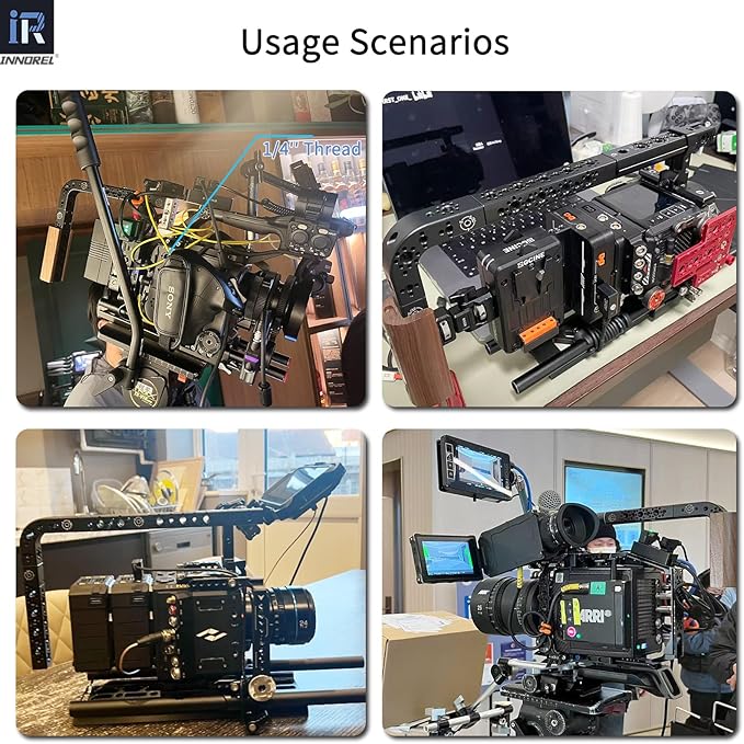 INNOREL CB2L ARRI Positioning Top Handle Extension Universal CNC Multi-Function Cheese Handle 90° Right Angle Fixture Handle 3/8" Screw Fixed for Camera Rabbit Cage Video Equipment Gimbal Stabilizer