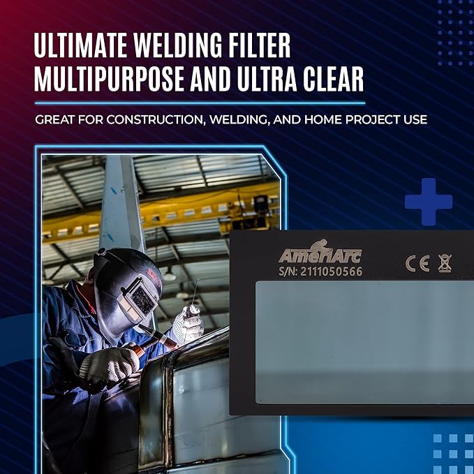 Auto Darkening Welding Lens 2x4 with High-Definition Clarity - (Gold Edition) Replacement for Welding Hoods & Helmets - Perfect for TIG Welding - Welding Shade Lens - (Shade 11)